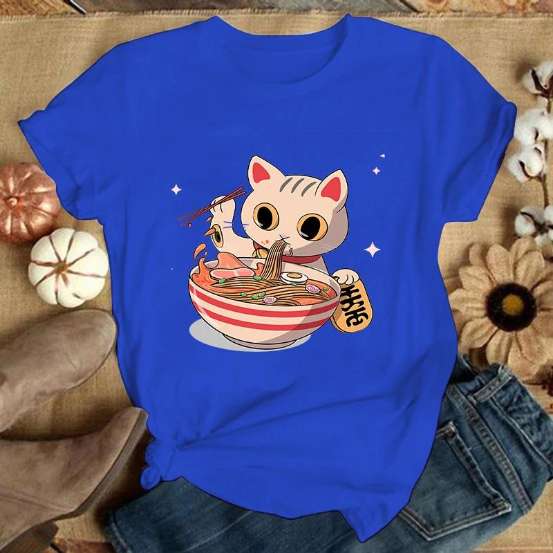 (Premium T-shirt)New Funny Cat T Shirt Short Sleeve O Neck Summer Casual Letter Printing T-Shirt Top Tee(Ship Within 24 Hours)