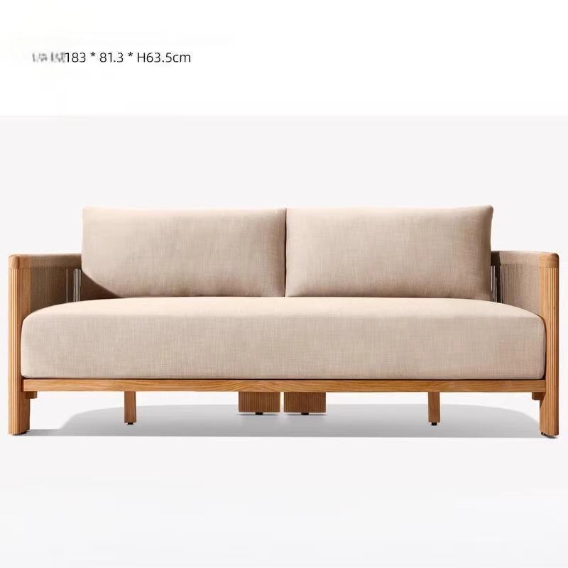 OEING Outdoor Teak-Style Patio Armchair