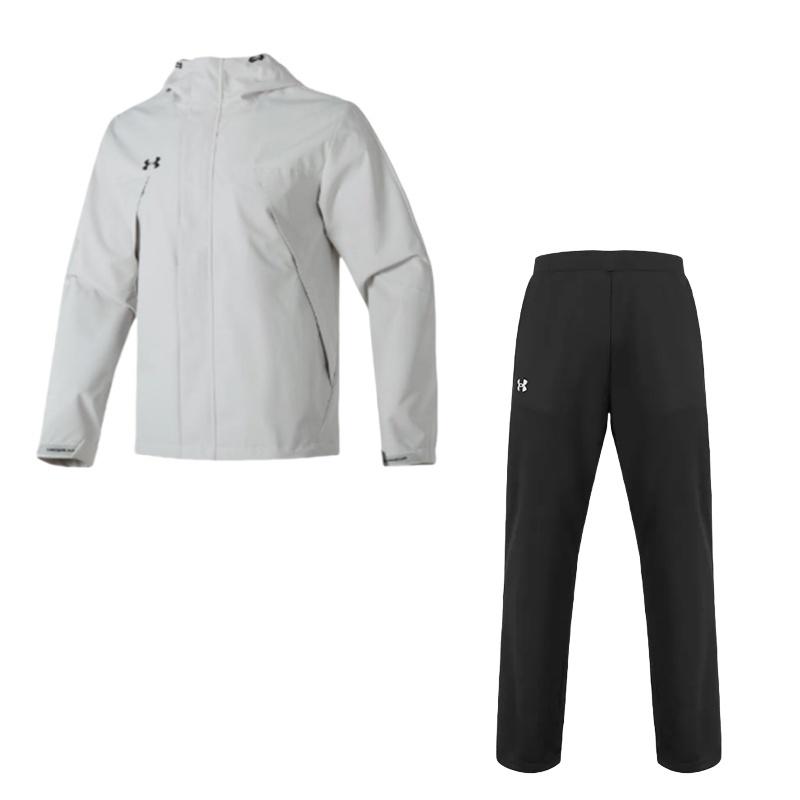 Under Armour Versatile Outdoor Jacket And Relaxed Fit Straight Leg Pants Sports Set Men Sets 23600401-009+21500737-001