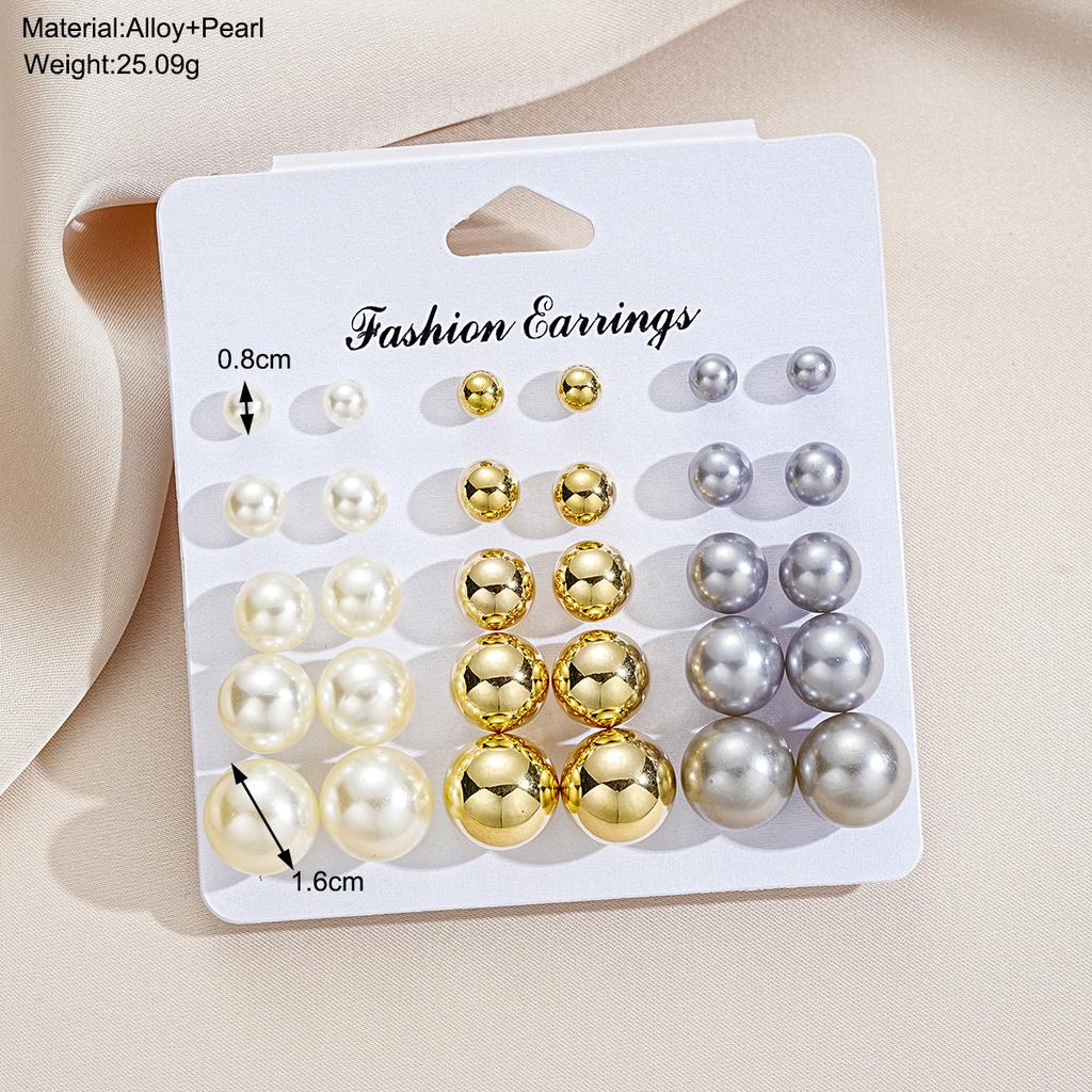 iF ME 15 пар/компл. круглые серьги-гвоздики для женщин, гипоаллергенные серебряные серьги, аксессуары, ювелирные изделия