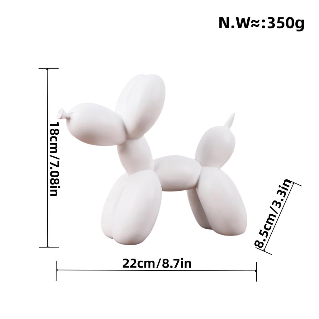 Lovely Color Resin Balloon Dog Resin Decoration Table Nordic Style CHILDREN'S Room Study Cartoon Resin Crafts Decoration