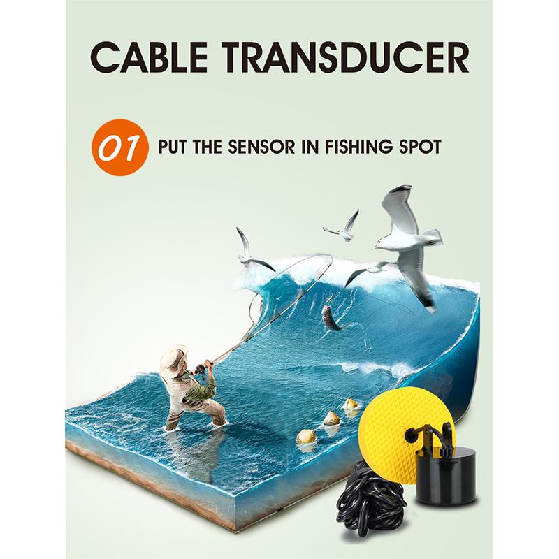 Эхолот эхолот визуальный высокой четкости детектор рыбы рыболовный эхолот рыболовное устройство эхолот