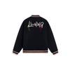 Li Ning Sports Lifestyle Series Logo Pattern Embroidery Singleboarded Short Casual Free Cotton Jacket Unisex Jacket Black AJMS141-1