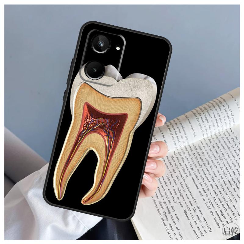 Human Tooth Anatomy For Realme C71 C55 C75 C67 C63 C51 C61 C53 C35 C65 11 12 13 14 15 Pro Plus GT6 GT7 Pro Case