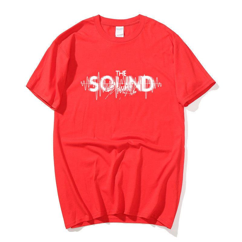 Kpop корейская модная футболка Stray Kids со звуковым музыкальным альбомом, эстетичная женская футболка унисекс, хлопковые футболки большого размера, уличная одежда