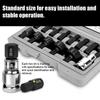 14pcs 1 2in Hex Bit Socket Set Electric Wrench Ratchet Wrench Hex Bits Accessory Car Repairing Machine Maintenance