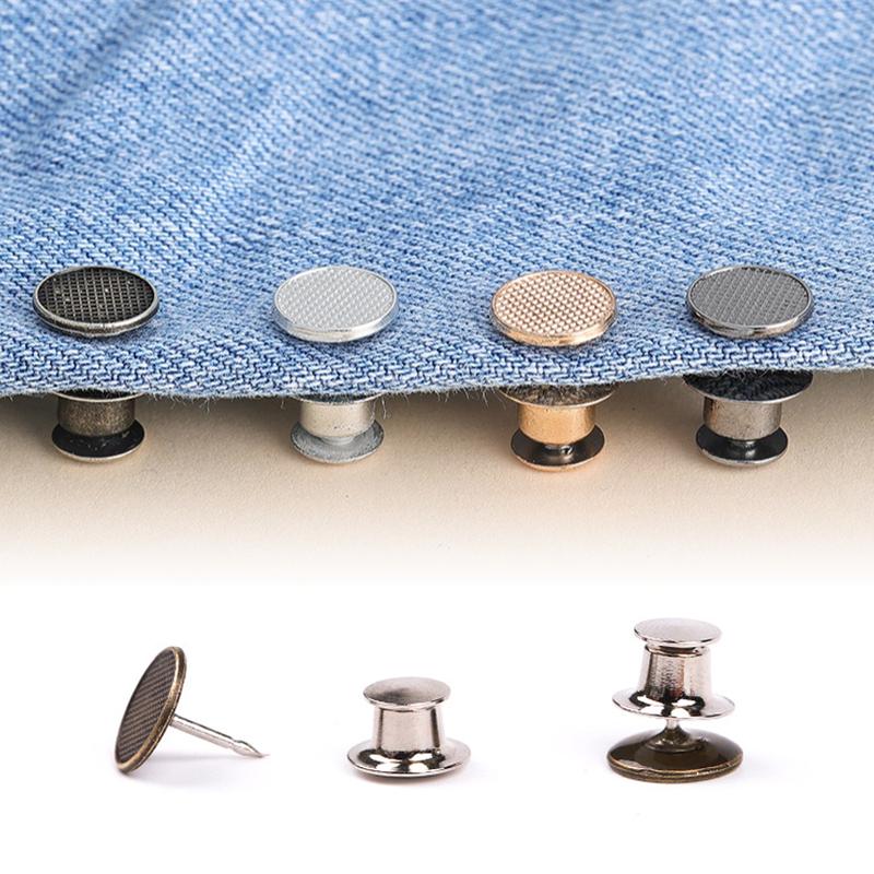 Утягивающее устройство для талии 32 мм, без гвоздей, съемная пуговица, джинсовые брюки, регулируемая талия, большие изменения, маленькая ветровая пуговица для усадки талии