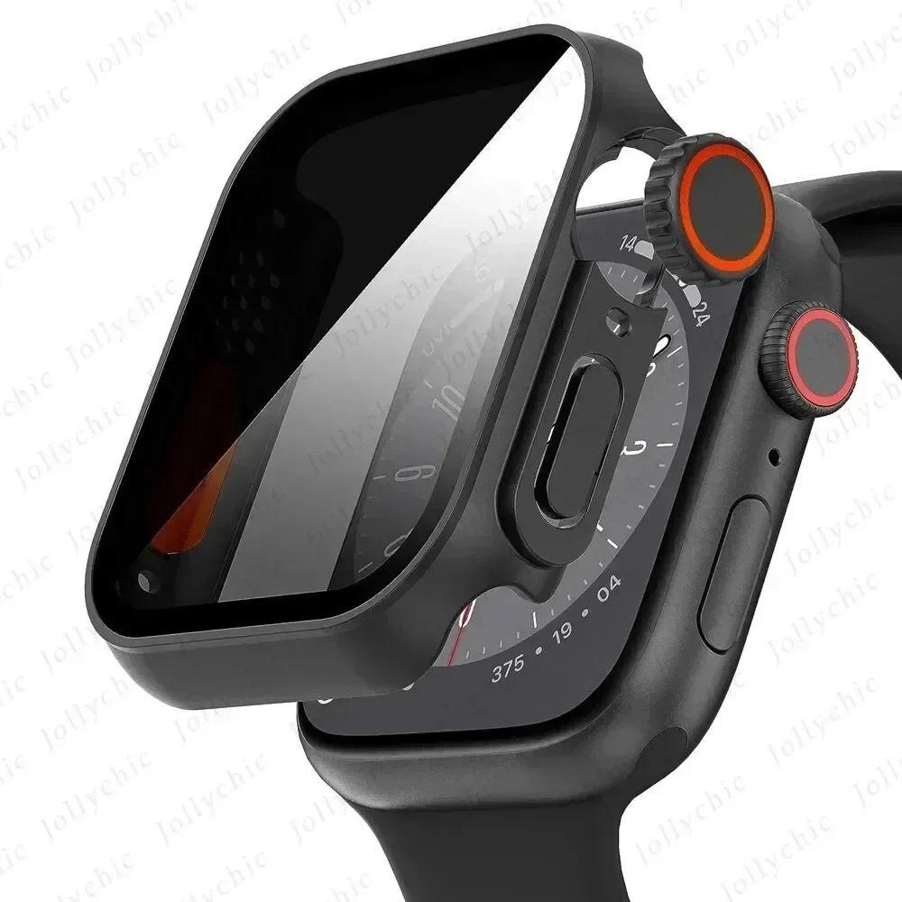 Чехол для Apple Watch Apple Watch Series 9/8/7/6/5/4 SE 44 45 41 40 мм с защитным стеклом Ultra Privacy