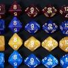 7pcs Dice DND D4, D6, D8, D10, D%, D12, D20 Board Game Accessories Polyhedral Glitter Dice Set
