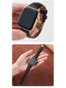 Совместимый ремешок для Apple iWatch - Кожа растительного дубления с бабочковой застежкой