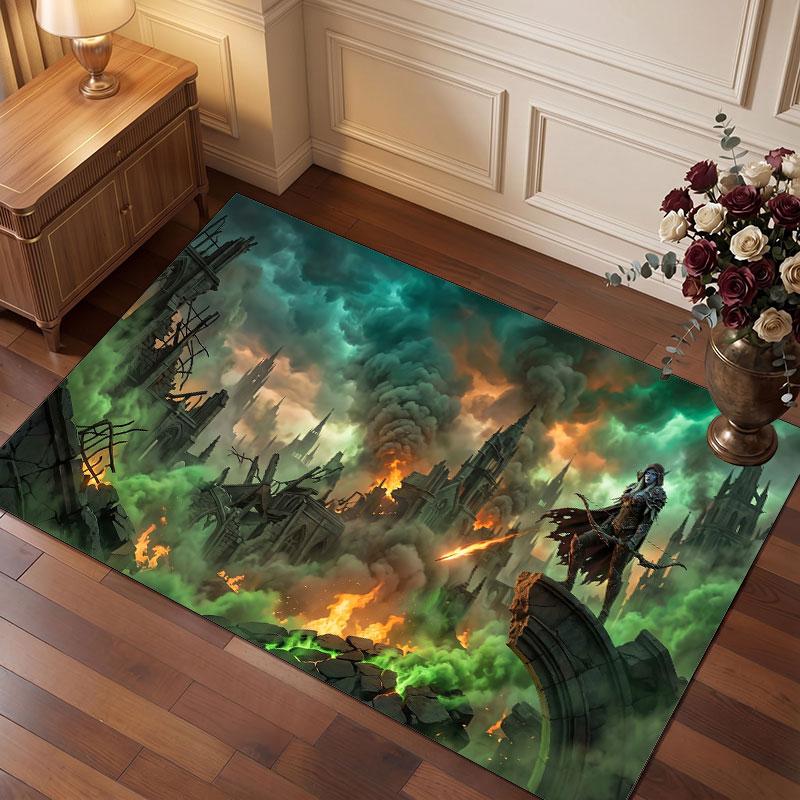 Ковер World of Warcraft Мягкий Толстый Нескользящий Напольный Ковер для Спальни Гостиной Домашний Декор