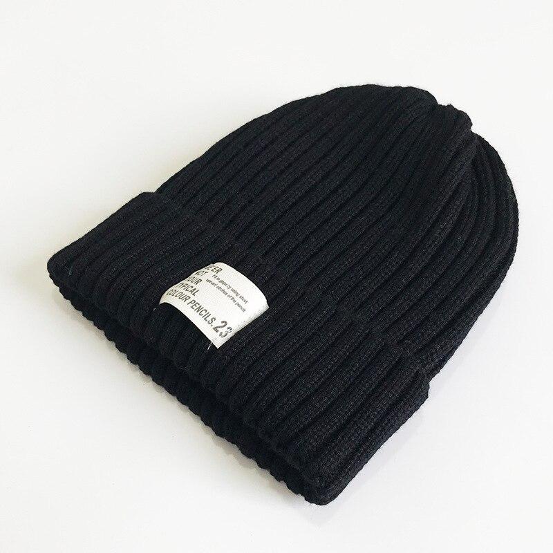 Fashion Candy Color Kids Hats Warm Knit Bonnet Caps Children Girls Boys Hats Baby's Cute Wool Hat