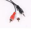 Mp4 1m 7AIY Computer TO Mobile 3.5mm Jack Speaker Stereo Cable 3.5mm To 2 RCA Audio Line