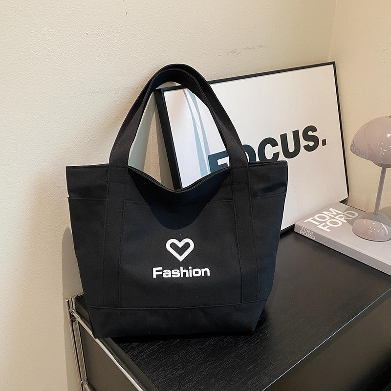 Премиальная холщовая сумка женская сумка 2024 новая универсальная в зарубежном стиле сумка через плечо модная большая вместительная сумка-тоут для поездок на работу