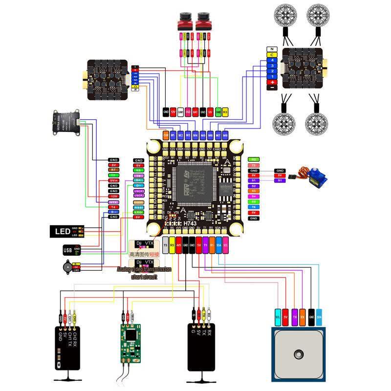 DAKE H743 FPV Flight Controller