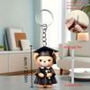 2D Acrylic Flat Graduation Bear Keychain Set Cartoon Decorative Keys with Tassels, Perfect for Fans and Students, Graduation Gift Idea