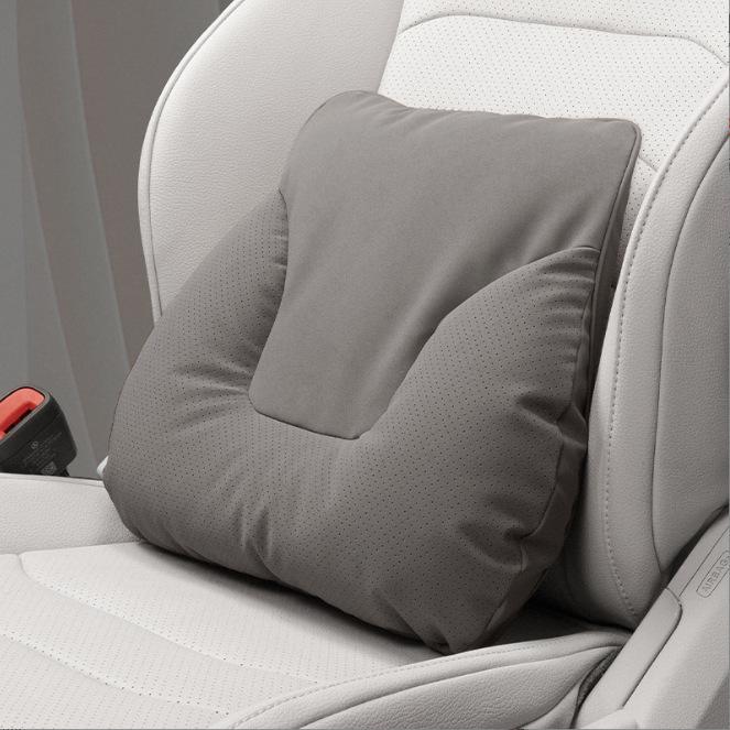 Car Headrest & Lumbar Support Pillow Set - 5-Piece Neck & Back Cushion for New Vehicles