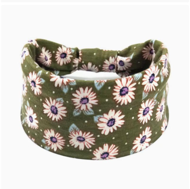 Женская повязка на голову из хлопка с принтом в стиле бохо, спортивная повязка на голову, полосатая повязка на голову, повязка на голову с широкими краями, повязка на голову для йоги, мягкая повязка для волос, комплект головного убора, повязка для волос для женщин и девочек