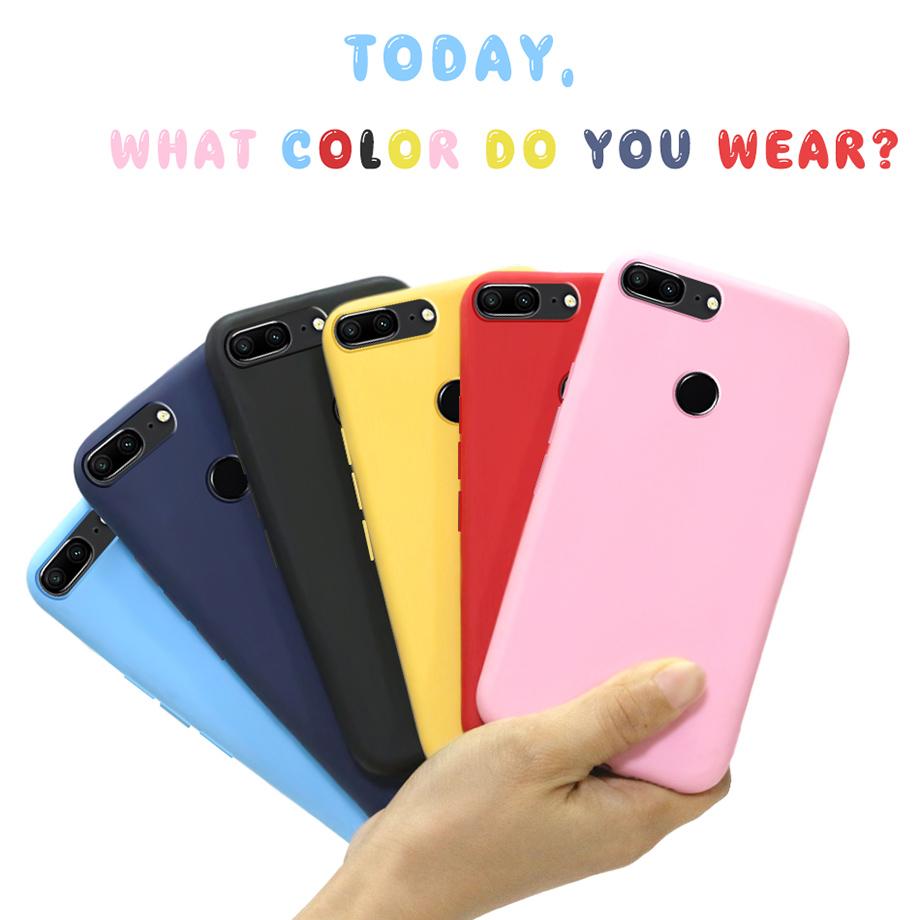 For Huawei Honor 9 Lite Case Matte Soft Silicone Phone Case for Huawei Honor 9Lite Case on Honor 9 Lite Back Cover Bumper Fundas