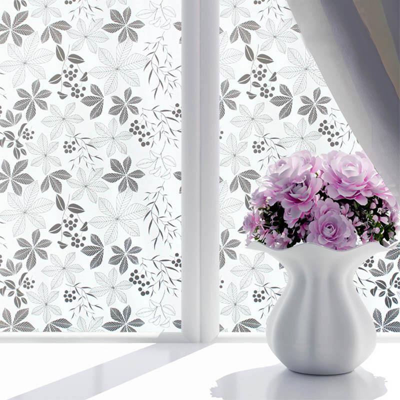 Household Privacy Window Film Frosted Glass Door Film Adhesive Window Cling Stickers Decoration