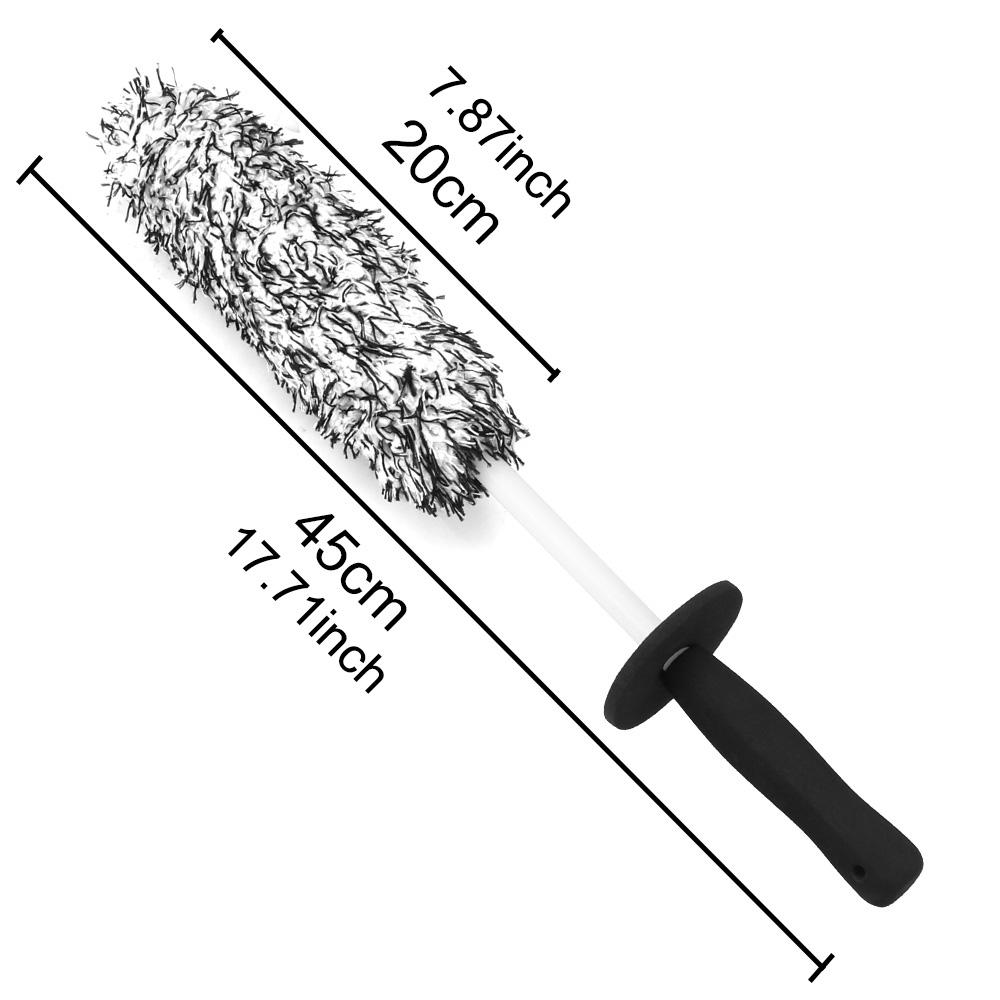 Колесная щетка для шин, мытье автомобиля, нескользящая ручка, пылеуловитель, инструменты для чистки шин, универсальная щетка для чистки автомобиля