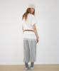 RONRON Leg Warmer Layered Sweat Pants Gray Stripe
