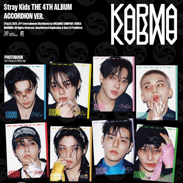 (+магазин подарков) Stray Kids - 4-й альбом [КАРМА] (АККОРДЕОН ВЕР.) [Случайная версия]