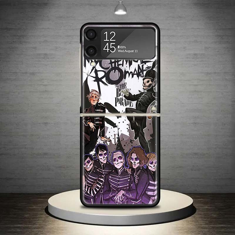 My Chemical Romance MCR Phone Case For Samsung Galaxy Z Flip 7 6 5 4 3 5G Shockproof Cover Z Flip7 Flip6 ZFlip5 Flip3 Flip4 Luxu