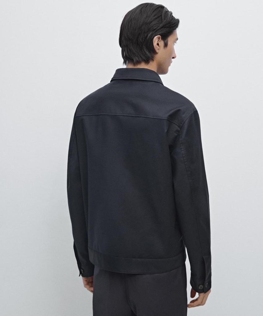 Куртка Massimo Dutti из смесовой ткани с хлопком