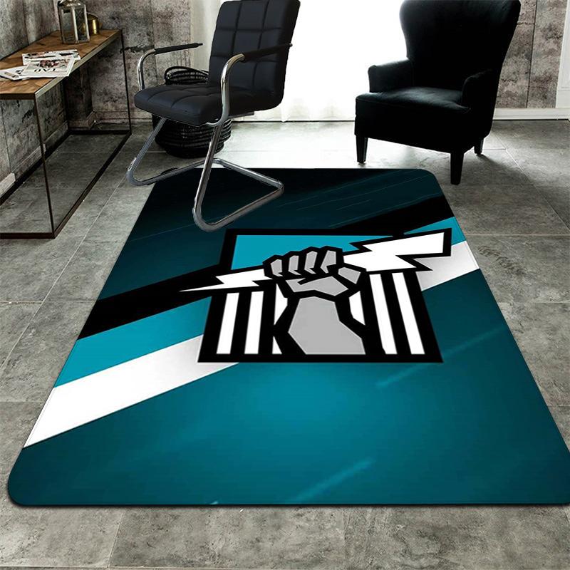 Port Adelaide Team Rug Floor Mat for Living Room or Bedroom Soft and Comfortable Carpet a Gift for Birthday and Holiday.MFF0918102