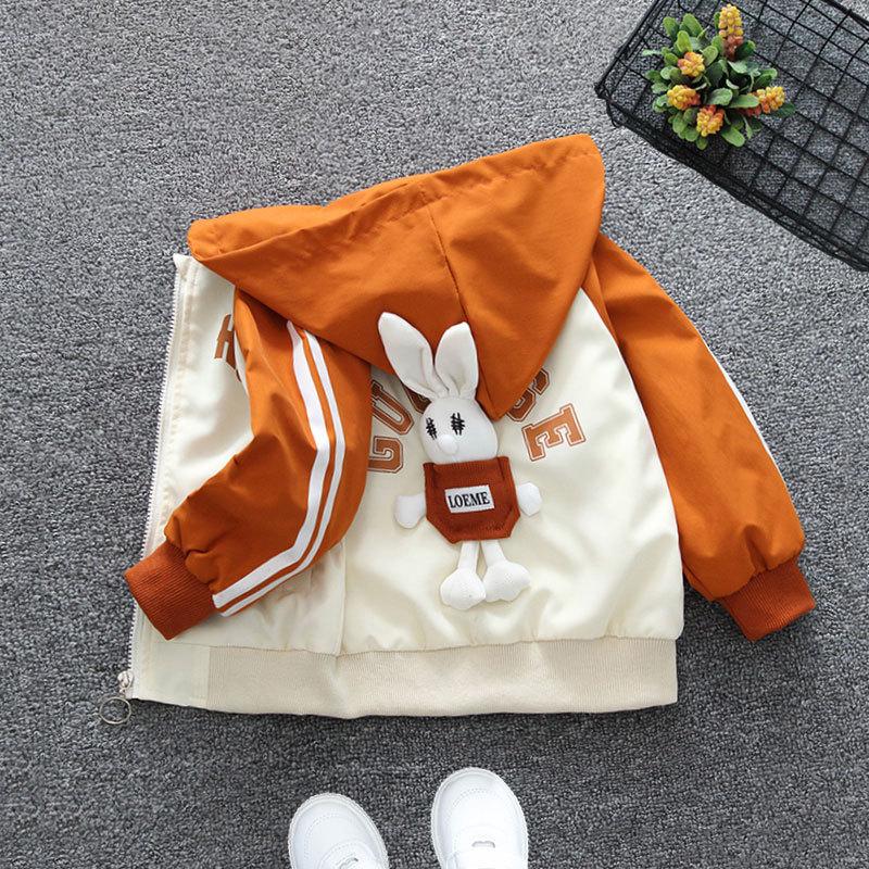 Толстовки с капюшоном с рисунком для мальчиков и девочек, осенняя куртка, весенняя и осенняя, детская тонкая куртка для маленьких детей