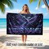 Fantasy Magic Theme Soft Beach Towel Personalized Custom Name Text Towel Portable for Beach Pool Travel