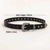 Retro Punk Belt Gothic PU Leather Waistband Casual Rivet Belts