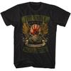 Five Finger Death Punch Winged Skull Black Adult T-Shirt