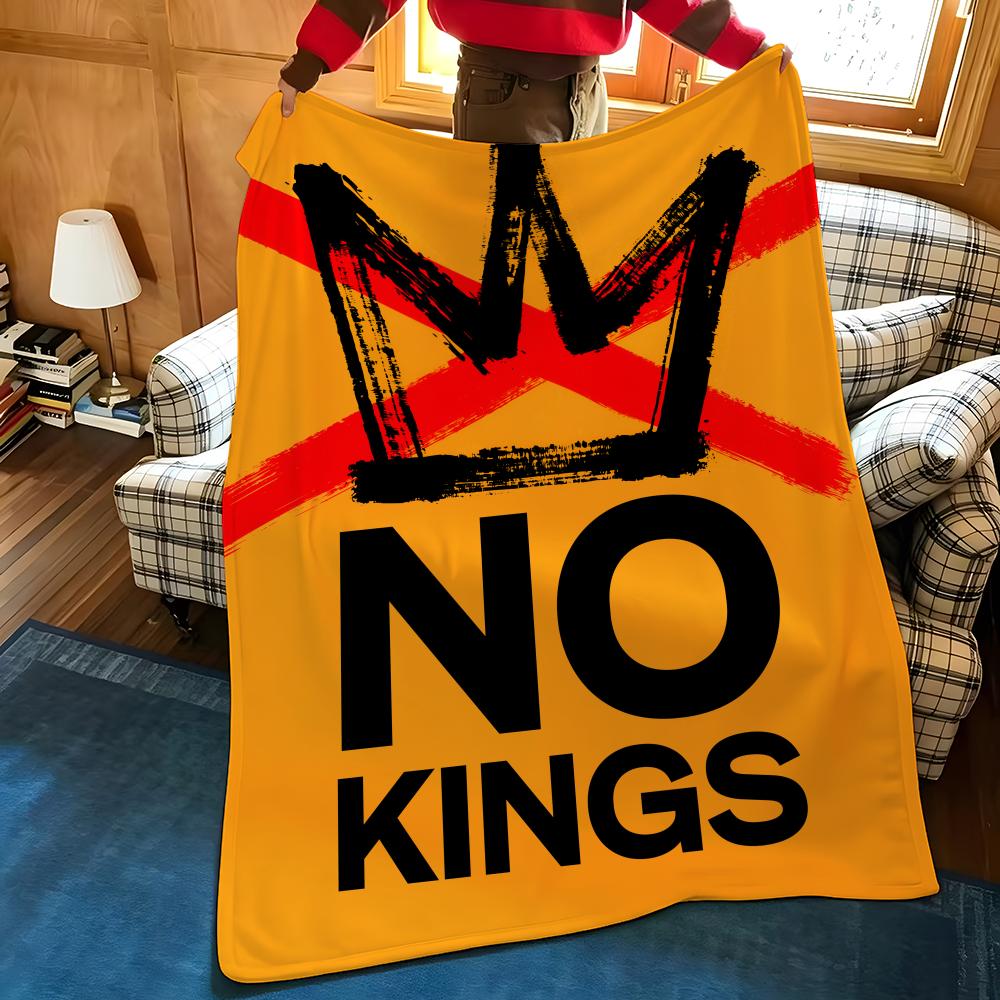 Плед-бросок Art N-No-O K-Kings-S из фланели, подходит для диванов, кроватей, офисов, путешествий, походных стульев