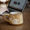 Treasure Exquisite Pattern Ceramic Cup Gift For Girls Practical High-End Coffee Cup Export