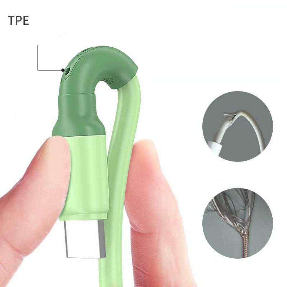 Цифровые кабели Быстрая зарядка Зарядное устройство USB-C Провод для передачи данных Кабель для быстрой зарядки Жидкий силиконовый кабель