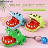 Crocodile Teeth Toys Keychain Children's Crocodile Fingers Reaction Training Dinosaurs Animal Pull Back Trick Game Family