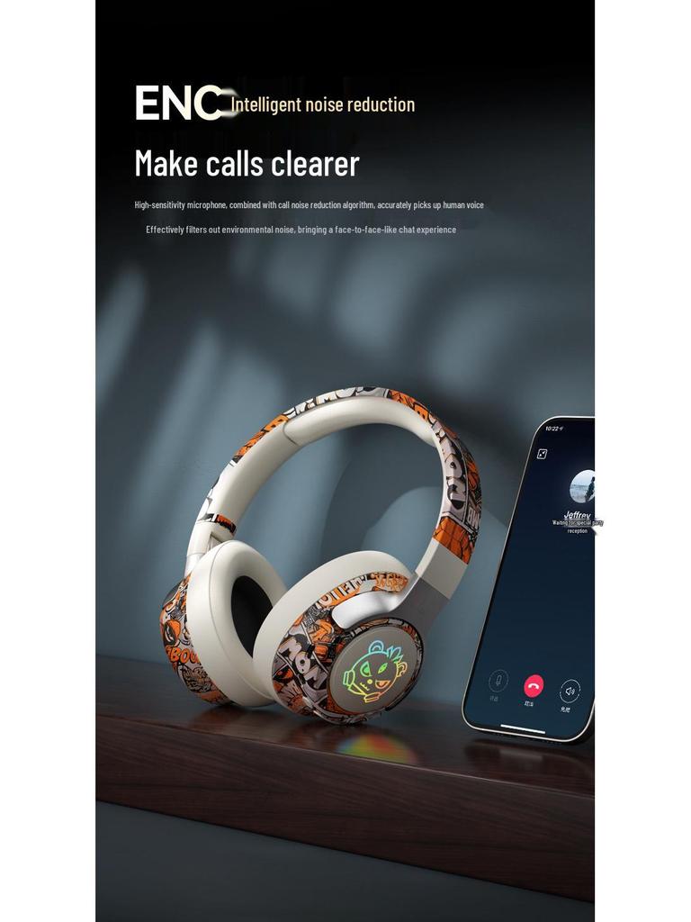 2026 Trendy Bluetooth Over-Ear Wireless Gaming Headset - New Hot-Selling E-sports Design.