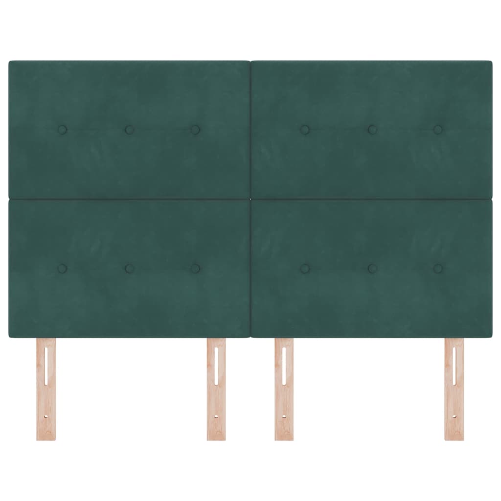 Headboard Dark Green 144 cm Velvet
