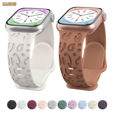 Силиконовый ремешок для Apple Watch Band 45 мм, 44 мм, 42 мм, 41 мм, 40 мм, 49 мм, 38 мм, 40 мм, браслет Correa с гравировкой iwatch series ultra 7 se 3 6 8 5 4 3 2