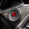 For One Button Start Stop Car Decorative Ring Cover Black ABS Universal Push Engine Protection Car Interior
