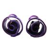[R1237] - Purple 'Aluminirock' Artisanal Clips / Earrings - 1.5 Cm