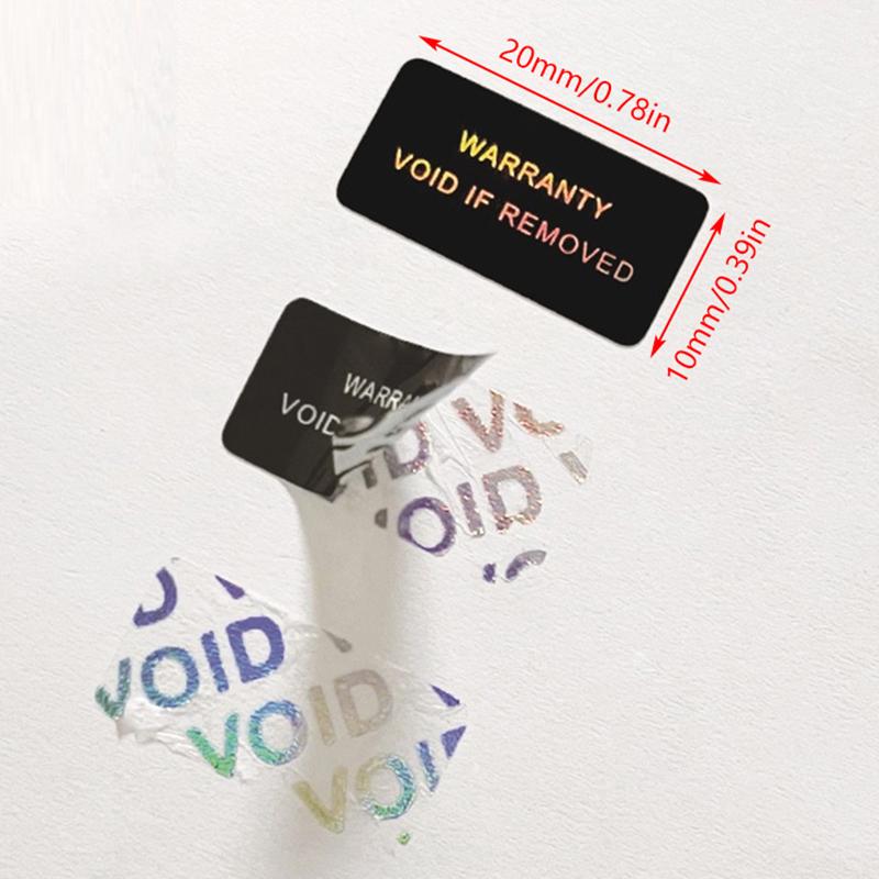 100 шт., гарантийная защитная наклейка, защитная печать, хрупкая бумага, защита от несанкционированного доступа, гарантия, пустая этикетка, клейкая этикетка Guanante
