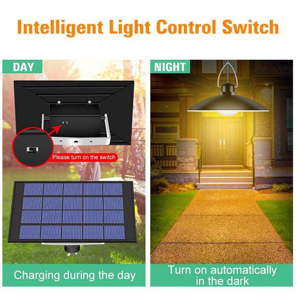 4/3/2/1 головки светодиодный солнечный подвесной светильник для использования в помещении, солнечная лампа с линейной лампочкой, освещение сарая для дома, сада, двора