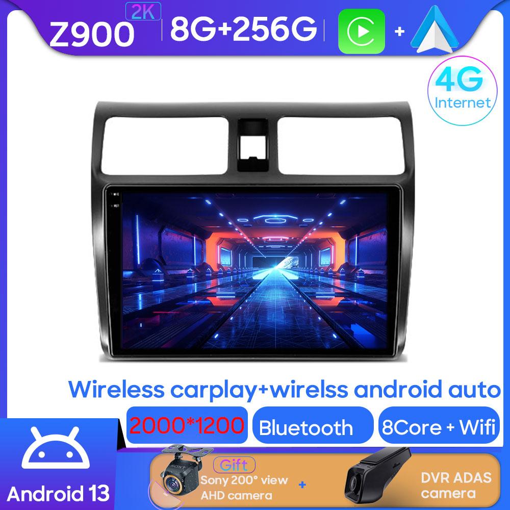 Car Stereo Player For Suzuki Swift 3 2003 - 2010 Radio Multimedia Head Unit Carplay Android 14 Auto Wifi GPS Monitor No 2din DVD