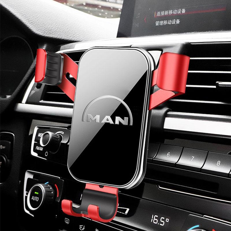 Gravity Car Phone Holder Car Air Vent Clip Mount Mobile Phone Holder For MAN TGX TGM TGA TGS TGE Accessories