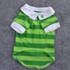 Pet Clothing, Cotton Classic Striped Shirt Polo Shirt, Summer Clothes, Lapel T-shirt