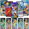 Роскошный черный чехол для телефона Xiaomi Redmi Note 11 10 9 8 7 Pro 9S 9A 9C 10S 8T K40 10C 10S Funda Cover Sainte Seiya Япония Аниме