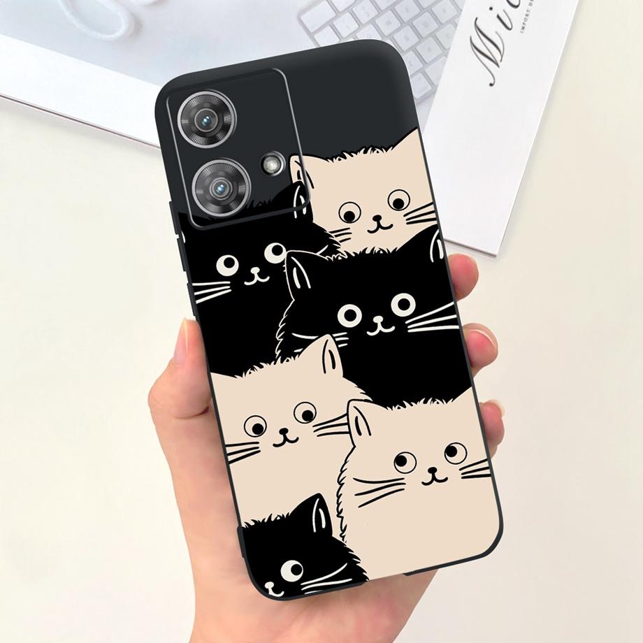For Motorola Moto Edge 40 Neo 5G Case Cool Style Soft Silicone Rubber Anti-knock Phone Cover Cartoon Pattern Fundas Edge40 Neo